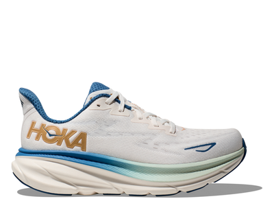 HOKA ONE ONE CLIFTON 9 WIDE FROST / GOLD